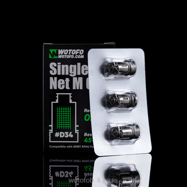 d32 double nexmesh 3 pièces Wotofo SMRT Bobine de dosettes RPM2 - WOTOFO Bruxelles - Z8N2B382