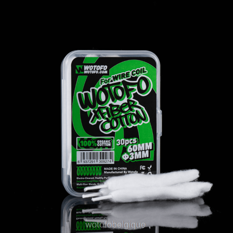 3mm-30 pièces d'épaisseur Wotofo coton xfibre - WOTOFO prix - Z8N2B316