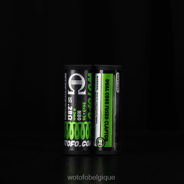 Clapton fusionné double cœur 0,28 ohm 10 pièces Wotofo bobines préfabriquées - WOTOFO jetable - Z8N2B314