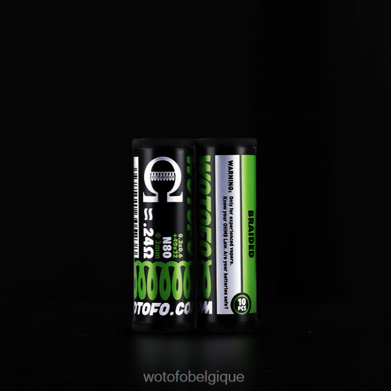 Clapton fusionné double cœur 0,28 ohm 10 pièces Wotofo bobines préfabriquées - WOTOFO jetable - Z8N2B314