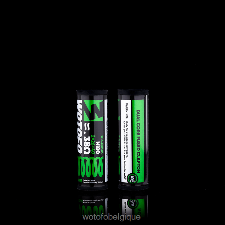 Clapton fusionné double cœur 0,38 ohm 5 pièces Wotofo bobines préfabriquées - vape jetable WOTOFO - Z8N2B325