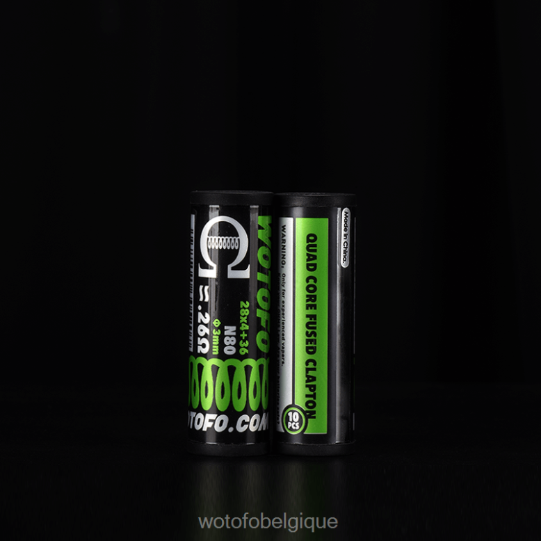 Clapton fusionné double cœur 0,38 ohm 5 pièces Wotofo bobines préfabriquées - vape jetable WOTOFO - Z8N2B325