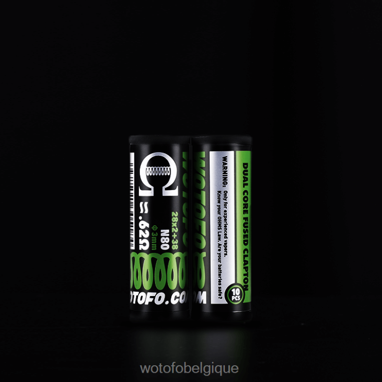 Clapton fusionné double cœur 0,62 ohm 10 pièces Wotofo bobines préfabriquées - WOTOFO e-cigarette - Z8N2B327