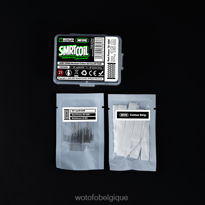 Turbo Nexmesh Wotofo SMRT ensemble en coton mesh rpm2 - WOTOFO prix - Z8N2B366