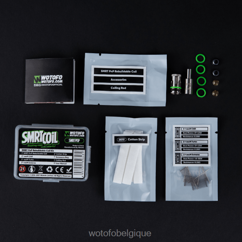 kit pnp intelligent Wotofo SMRT kit de bobine reconstructible - WOTOFO vape flavours - Z8N2B318