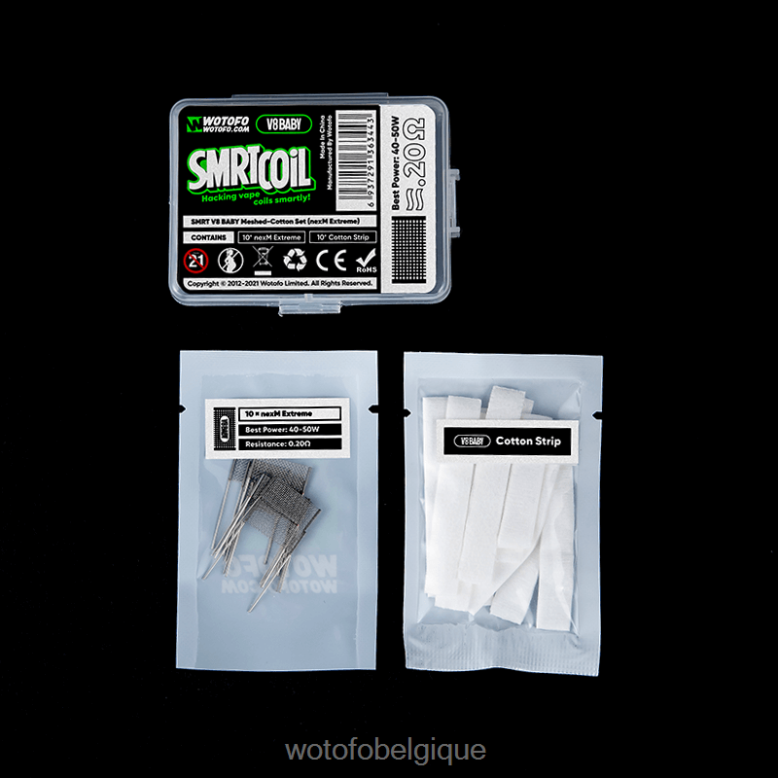 refroidissement nexmesh Wotofo SMRT ensemble en coton et maille pour bébé v8 - WOTOFO Bruxelles - Z8N2B352