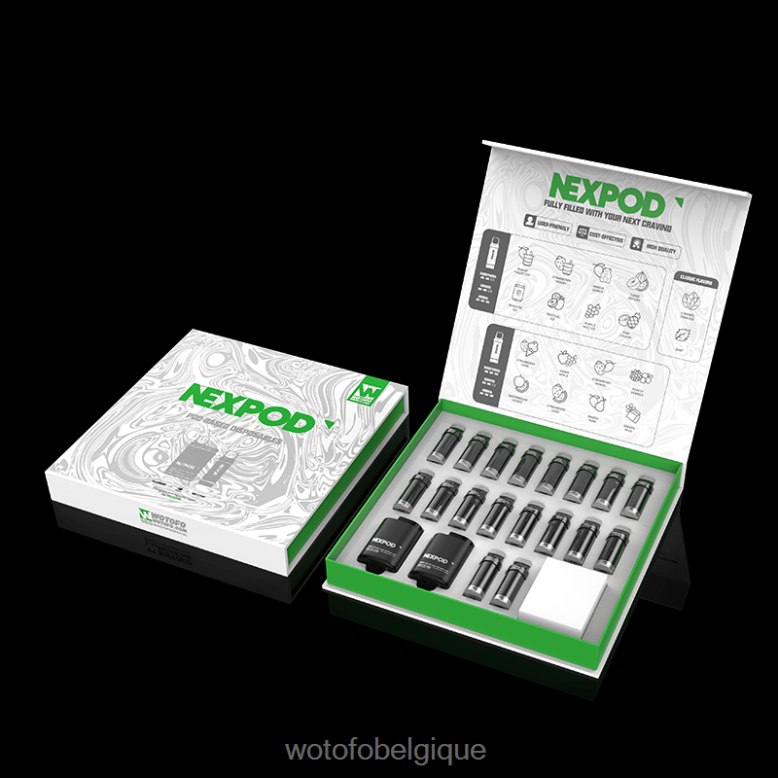 coffret tout compris Wotofo NEXPOD trousse 50mg - WOTOFO Bruxelles - Z8N2B12