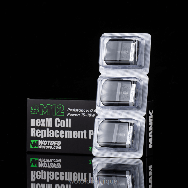 Bobine Nexmesh m12 intégrée 3 pièces Wotofo MANIK mini-pod de remplacement - WOTOFO vape flavours - Z8N2B88