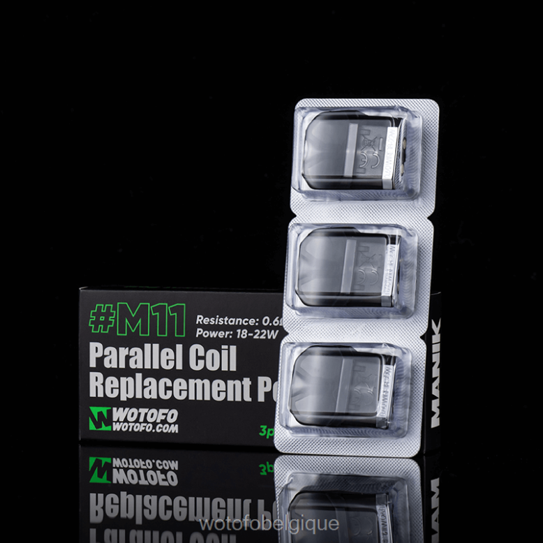 Bobine parallèle m11 intégrée 3 pièces Wotofo MANIK mini-pod de remplacement - WOTOFO e-cigarette - Z8N2B57